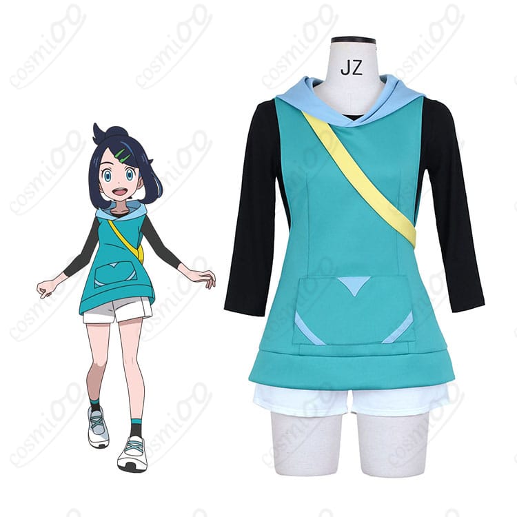 ポケモン リコ メガボルテージVer コスプレ衣装とキャラクターのイメージ図|高再現度デザインで撮影にもおすすめ。