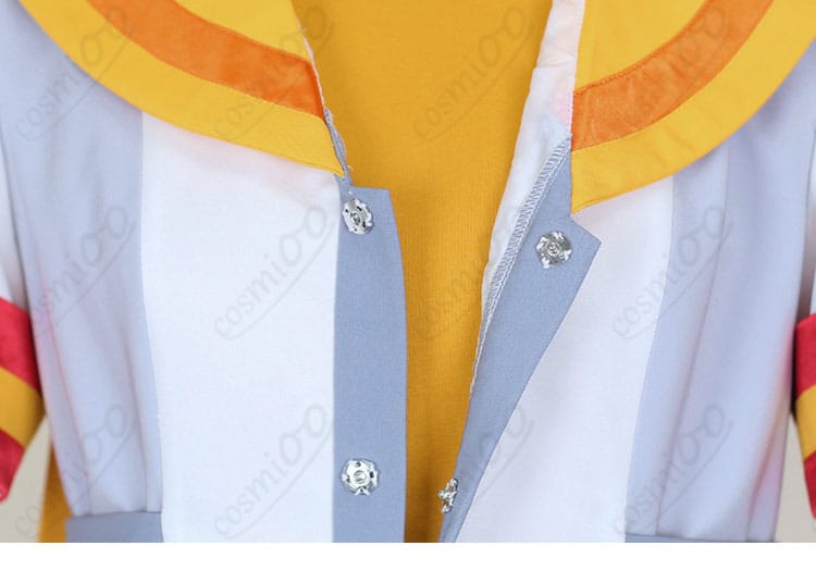 兎山大福 コスプレ衣装 前立てとボタン装飾ディテール 立体感のあるデザイン