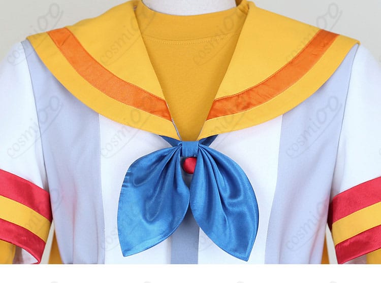 兎山大福 コスプレ衣装 领结と襟元装飾の細部画像 高品質仕上げ
