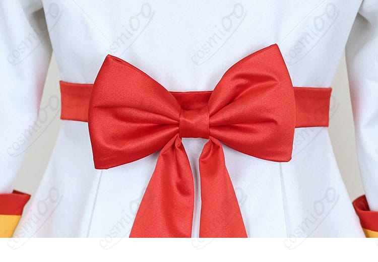 兎山悟 コスプレ衣装 背面リボンディテール|背中の大きな蝶結びが可愛いアクセント