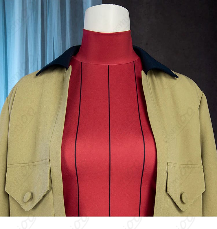 タウニー コスプレ 衣襟ディテール|襟元の形と縫製が美しい仕上がり