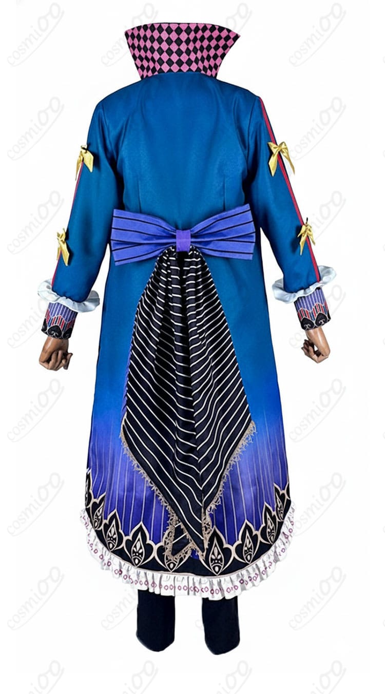 商品服装背面図｜悪魔執事と黒い猫 ナック・シュタイン コスプレ 背面デザイン・マント風シルエット確認