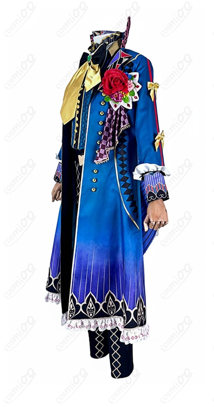 商品服装側背図｜あくねこ ナック・シュタイン ハロウィン コスプレ衣装 側面と背面のシルエット紹介