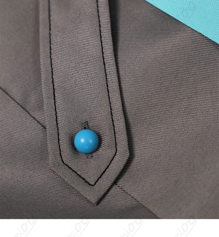 初音ミク 壊れたセカイと歌えないミク コスプレ衣装 装飾ボタン細部|アクセントが映えるデザイン