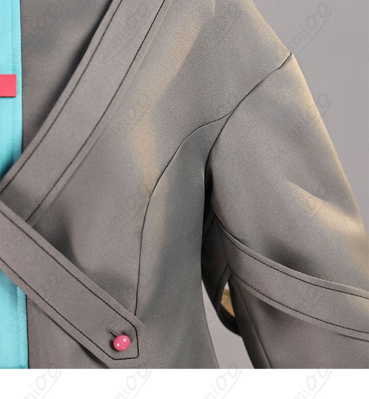 初音ミク コスプレ衣装 肩装飾の細部写真|華やかさを引き立てるデザイン