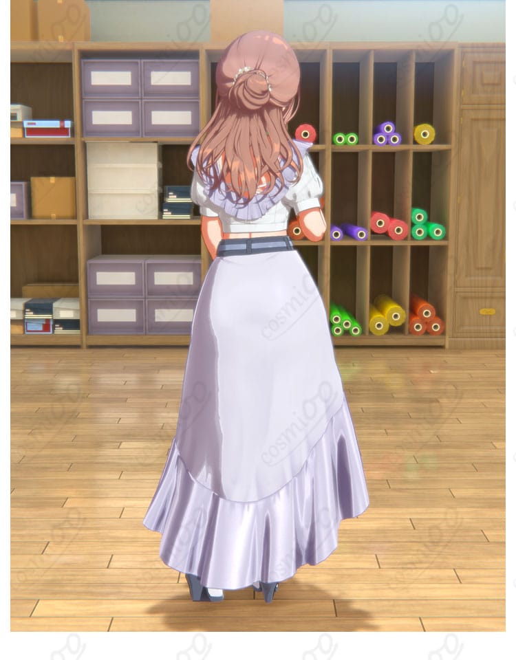 姫崎莉波『clumsy trick』ライブ衣装 コスプレ背面ショット｜リボンや装飾の再現性が高いデザイン