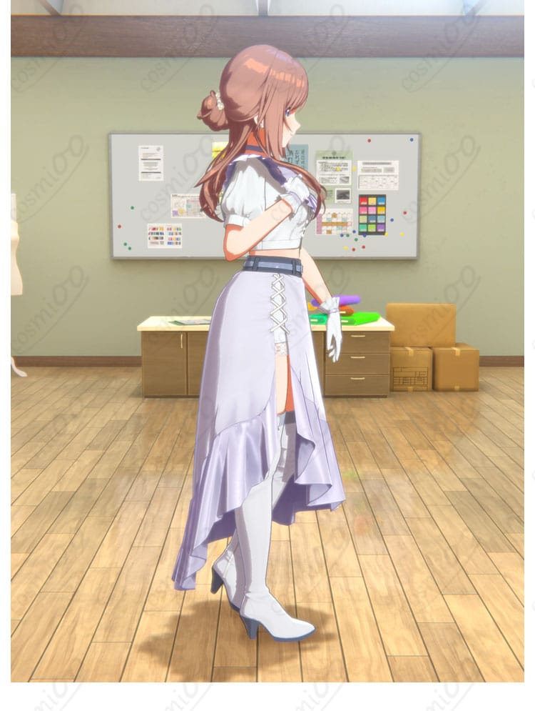 姫崎莉波『clumsy trick』ライブ衣装 コスプレ右側アングル写真｜上品で大人可愛いディテール再現