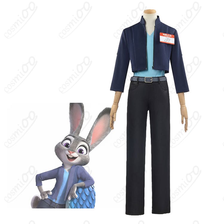 ズートピア2 ジュディ・ホップス コスプレ衣装｜高再現 警官制服フルセット-1