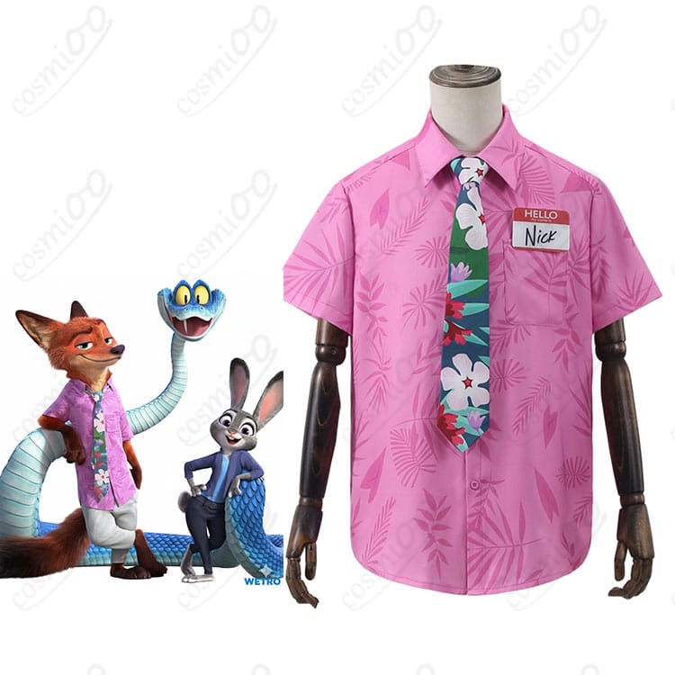 ズートピア2 ニック・ワイルド コスプレ衣装 キャラクターと衣装全体イメージ