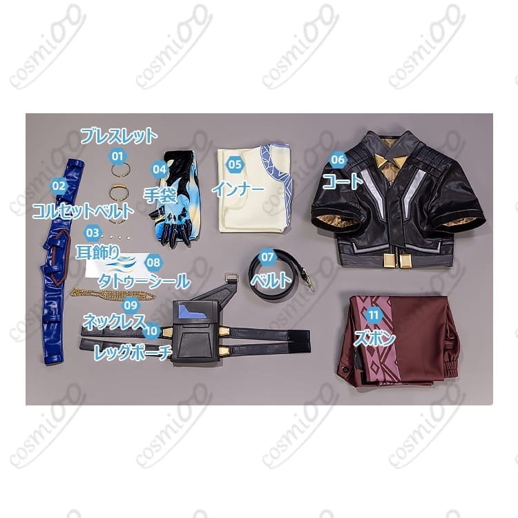 VALORANT ヴィトー 初期衣装コスプレ｜高再現フルセット・イベント向け - 6枚目の画像