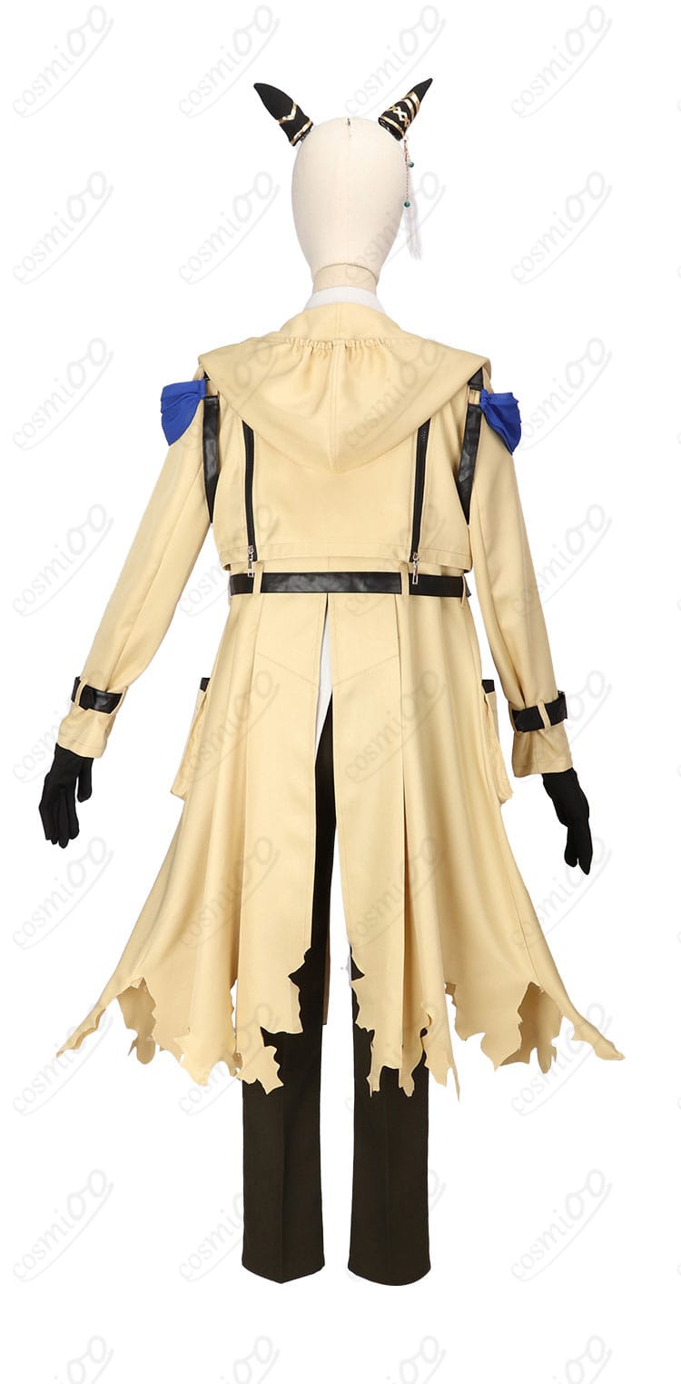 ウマ娘 ステイゴールド 勝負服 コスプレ衣装 背面画像|後ろ姿のディテールも高品質