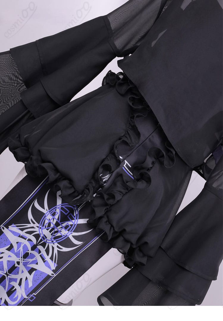 ラプラス・ダークネス コスプレ スカート裾レース装飾 詳細