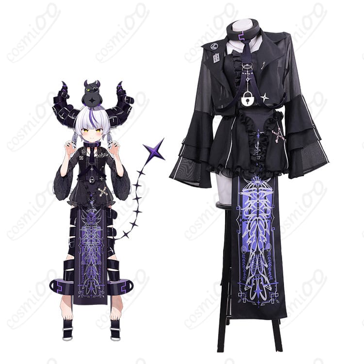 商品キャラと新衣装コスプレの全身図|ラプラス・ダークネス新衣装