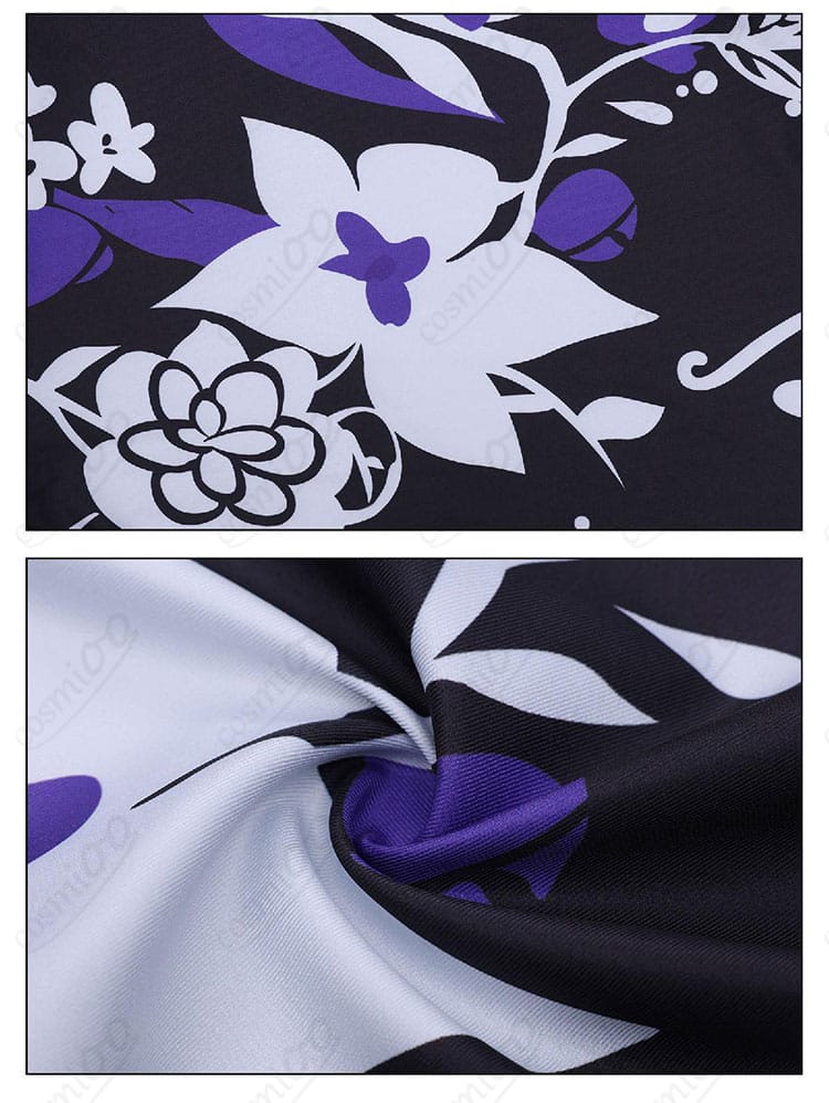 柄と生地質感のディテール|宝生マーゴ コスプレ 高品質布地