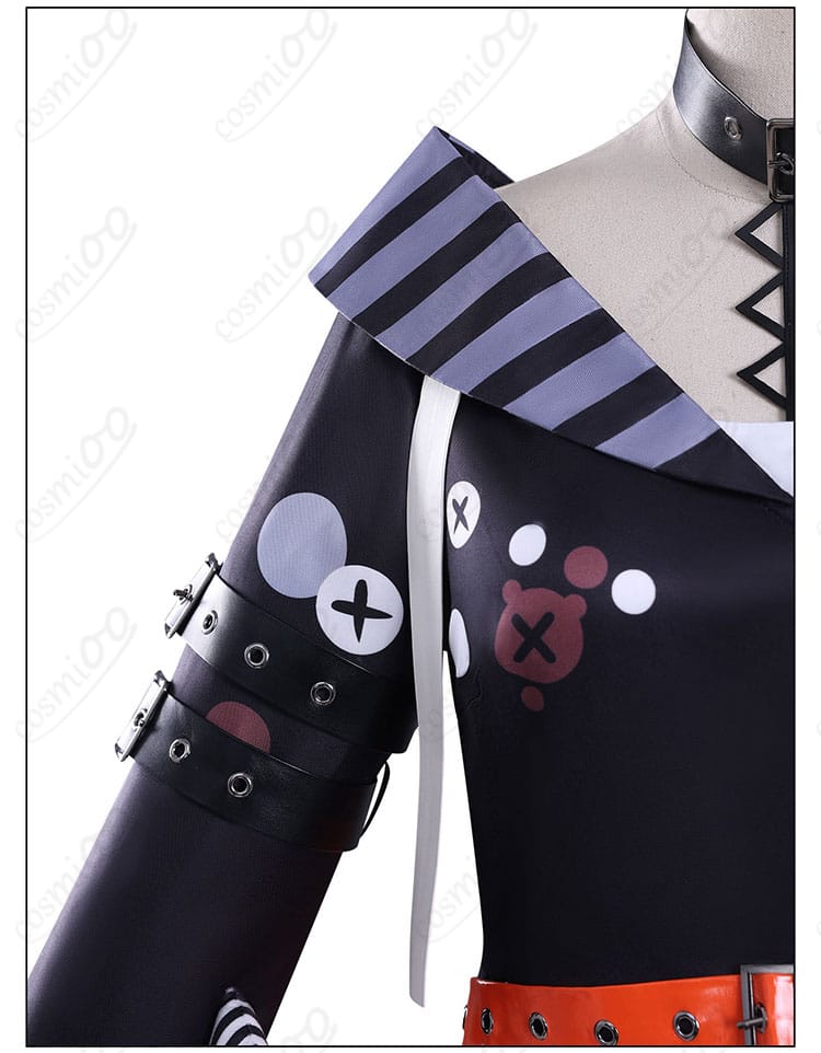 囚人服コスプレ衣装 袖デザイン・装飾ディテール画像