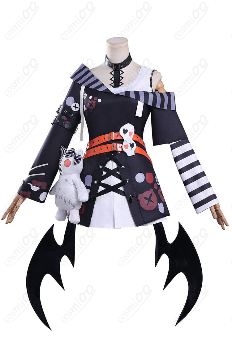 沢渡ココ 囚人服コスプレ衣装 正面フルセット画像|魔法少女ノ魔女裁判