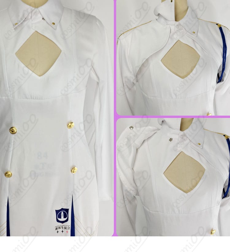 ブルーアーカイブ 岩櫃アユム コスプレ衣装|衣襟と装飾パーツの細部アップ