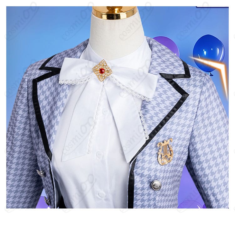 気ままな旅 コスプレ衣装 衣襟とリボン装飾の細部アップ|高品質ディテール