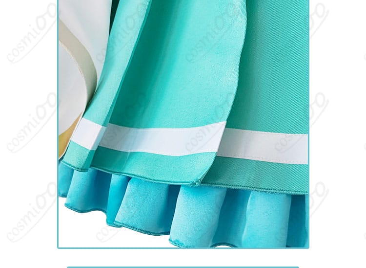 スカート裾デザインの装飾細部|初音ミク 開かれた窓 コスプレ衣装