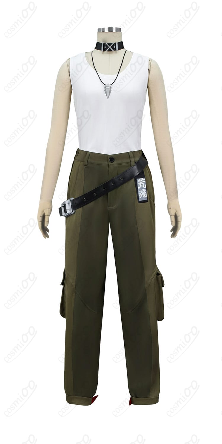 ゼンレスゾーンゼロ 狛野真斗 コスプレ衣装 白ベスト&パンツ 正面図|インナー構成を紹介