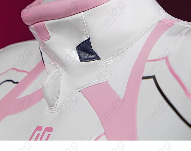 衣領デザイン細部写真|真希波マリ プラグスーツ衣装・襟元ディテール