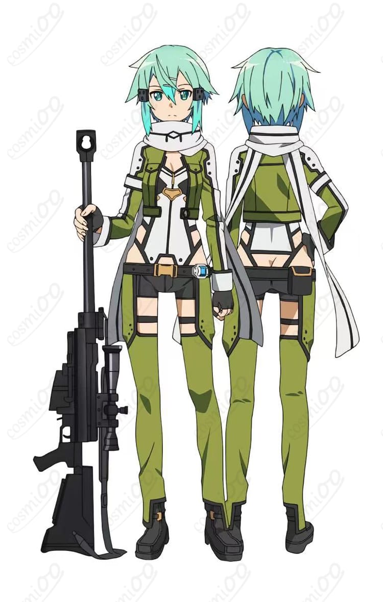 シノン(朝田詩乃)GGOスナイパー衣装のキャラクター参考画像|ソードアート・オンライン コスプレ衣装・高再現デザインをチェック
