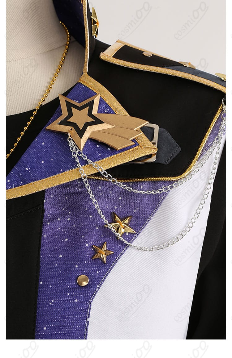 流星隊パワーアップ衣装 左肩装飾の細部|メンバーカラーを美しく表現