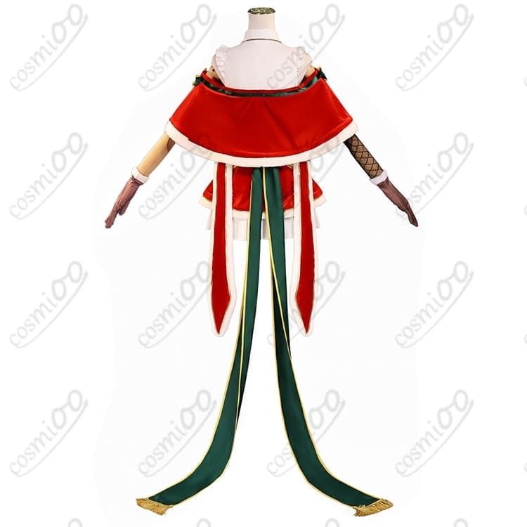 Re:ゼロ エミリア クリスマス コスプレ衣装 高品質フルセット - 2枚目の画像