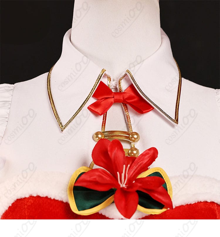 リゼロ エミリア クリスマス衣装 リボン&襟元飾り ディテール写真|細部まで高再現