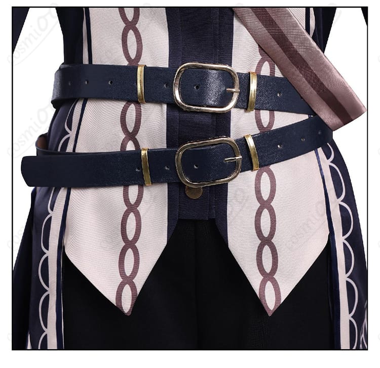 蓮見レイア コスプレ衣装 腰ベルト&飾りチェーン詳細|しっかりした作りで耐久性◎