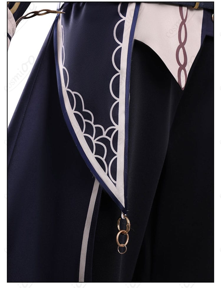 蓮見レイア コスプレ衣装 衣角装飾ディテール|舞台衣装らしい質感をリアル再現