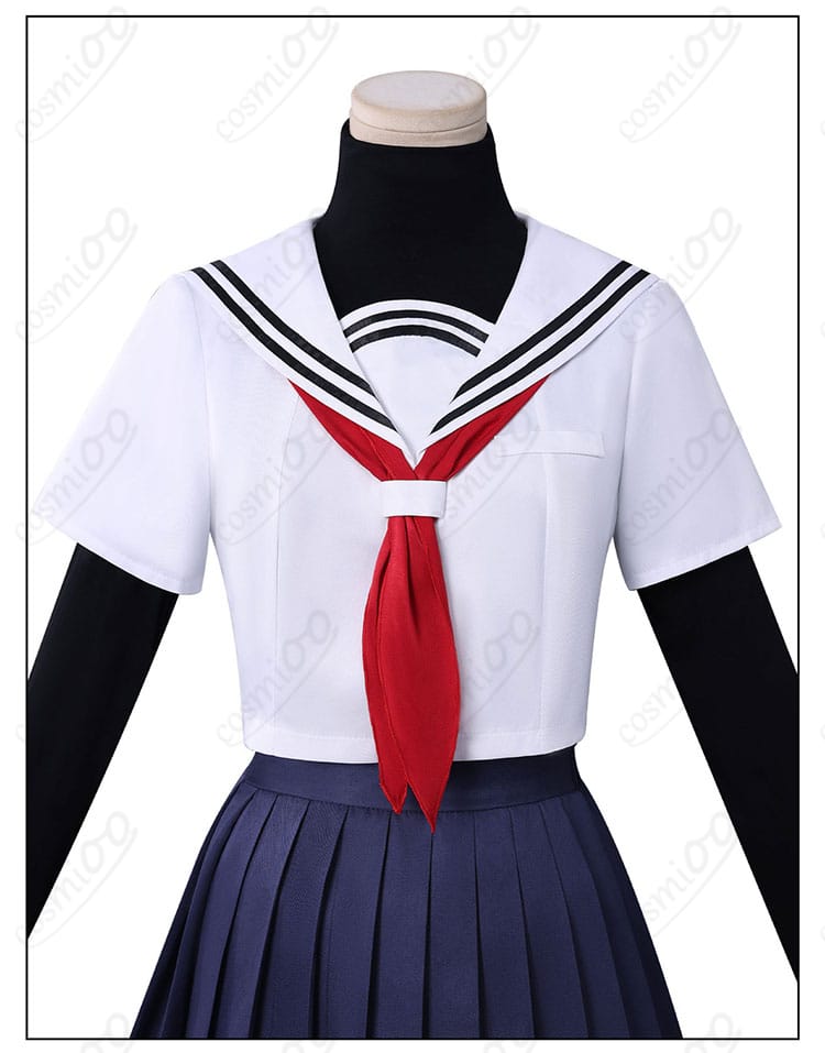 八百歳比名子 コスプレ衣装 服装の襟元装飾詳細|精巧な仕上げ