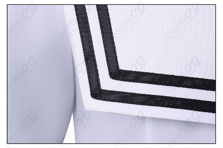 八百歳比名子 コスプレ衣装 背面ショルダーストライプ装飾|丁寧な再現