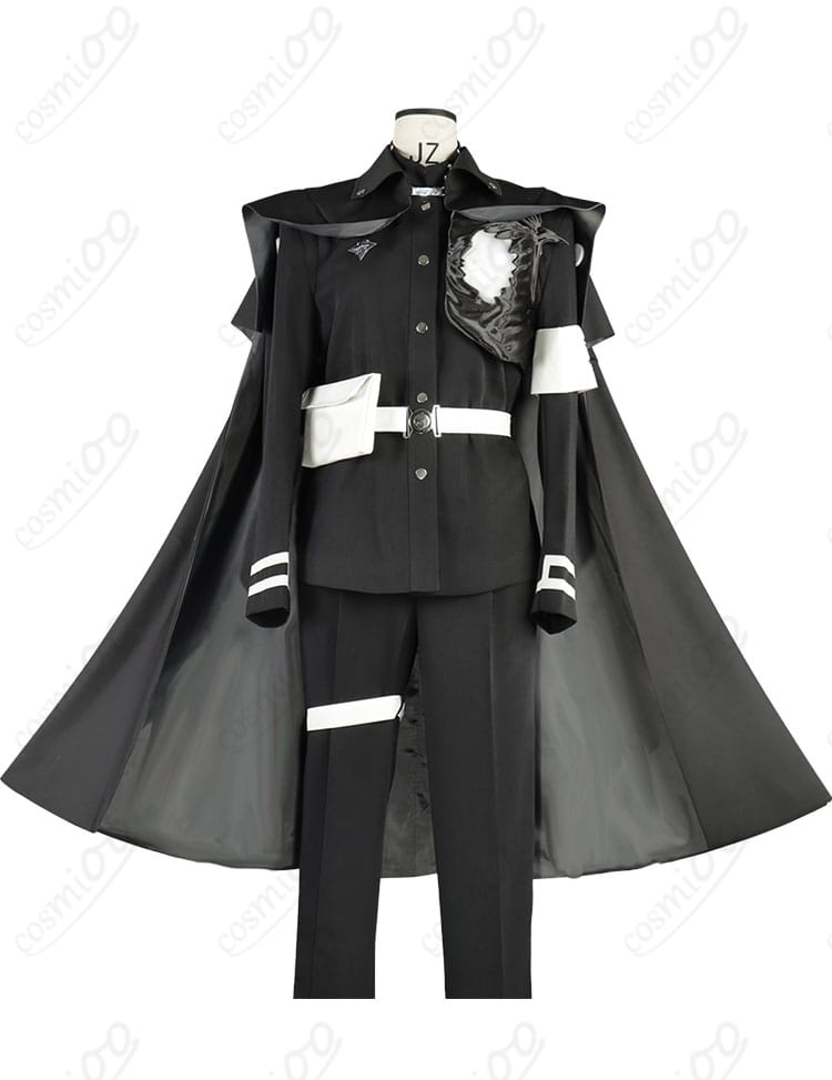 商品服装正面図|HUNDRED LINE 澄野拓海 コスプレ衣装 マント付き学園制服 正面デザイン・高再現