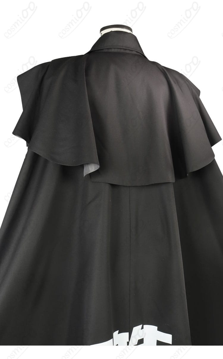 服装背面披風装飾細節図|澄野拓海 コスプレ衣装 マント装飾のディテール 高品質仕上げ