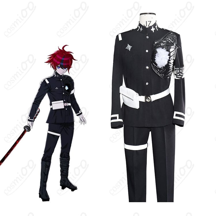 HUNDRED LINE 澄野拓海 コスプレ衣装 特防隊戦闘服 キャラクターと衣装の比較全身イメージ