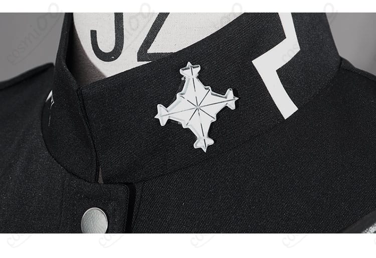 特防隊戦闘服 衣領装飾 近接ディテール写真