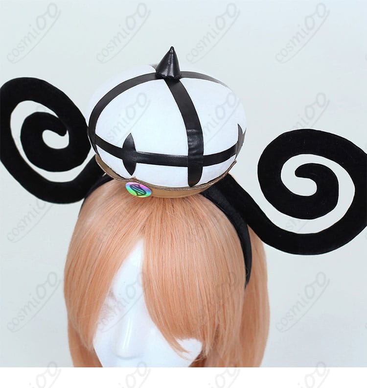 ムク コスプレ衣装 頭飾り 側面アップ｜デザインの立体感