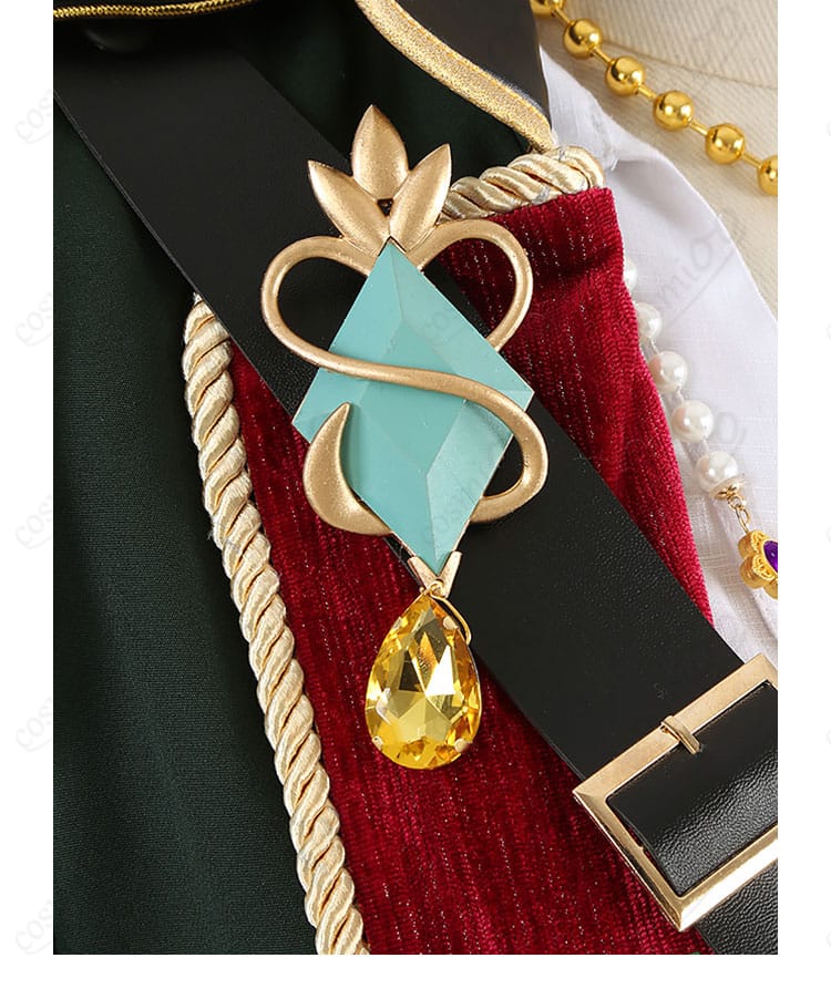 UNDEAD Velvet Ship コスプレ衣装 胸飾りと細帯のアップ・豪華仕様