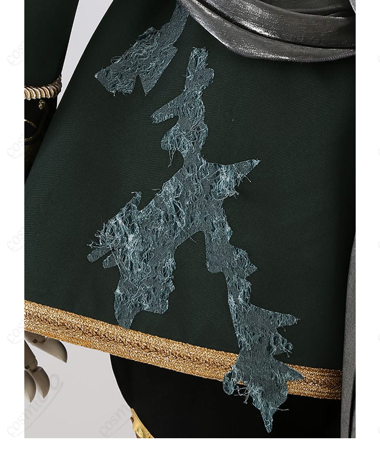 UNDEAD Velvet Ship コスプレ衣装 衣裾デザインと装飾のディテール