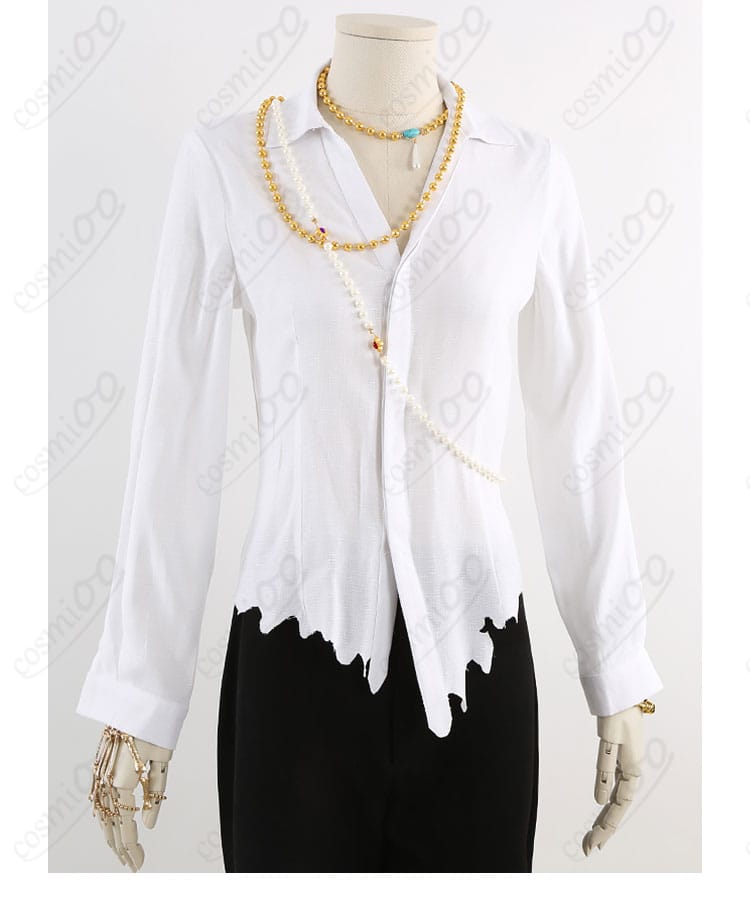 UNDEAD Velvet Ship コスプレ衣装 インナー長袖シャツと首元飾りのアップ