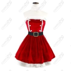 新世紀エヴァンゲリオン アスカ クリスマス コスプレ衣装｜サンタ風ワンピース - 1枚目の画像（サムネイル）