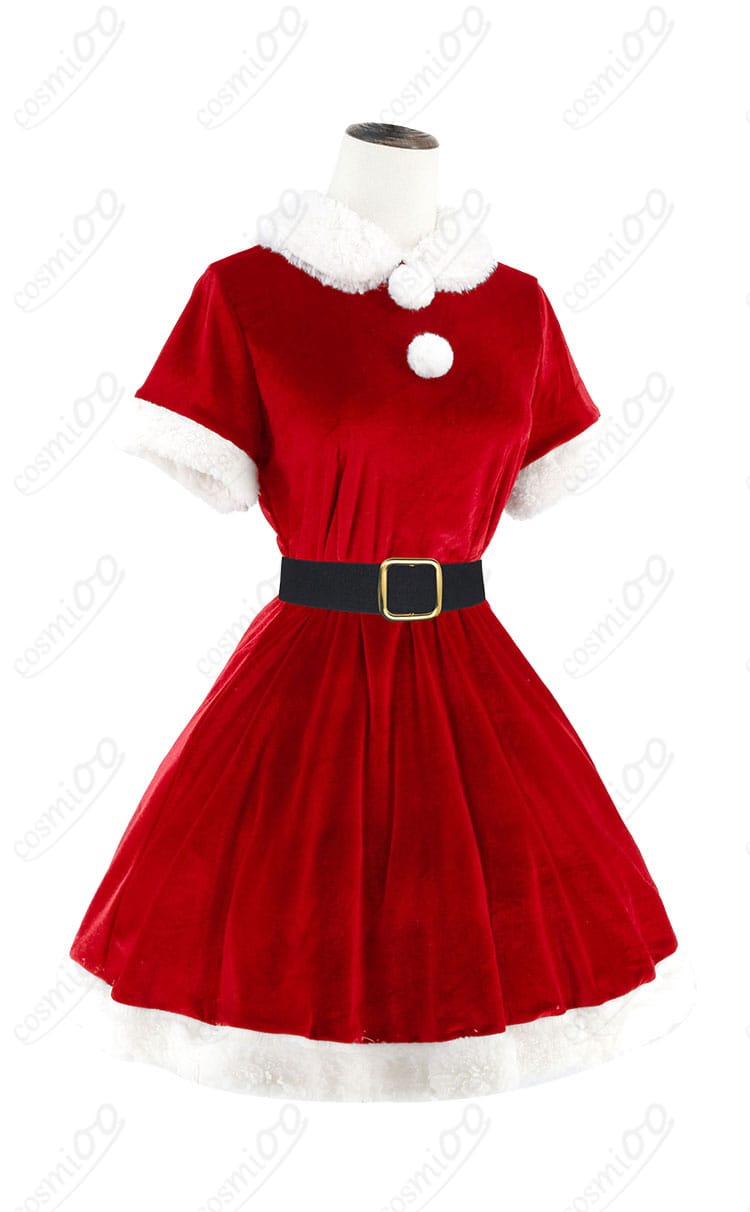 綾波レイ クリスマスコスプレ衣装|側面シルエット確認・スタイルが映える仕様