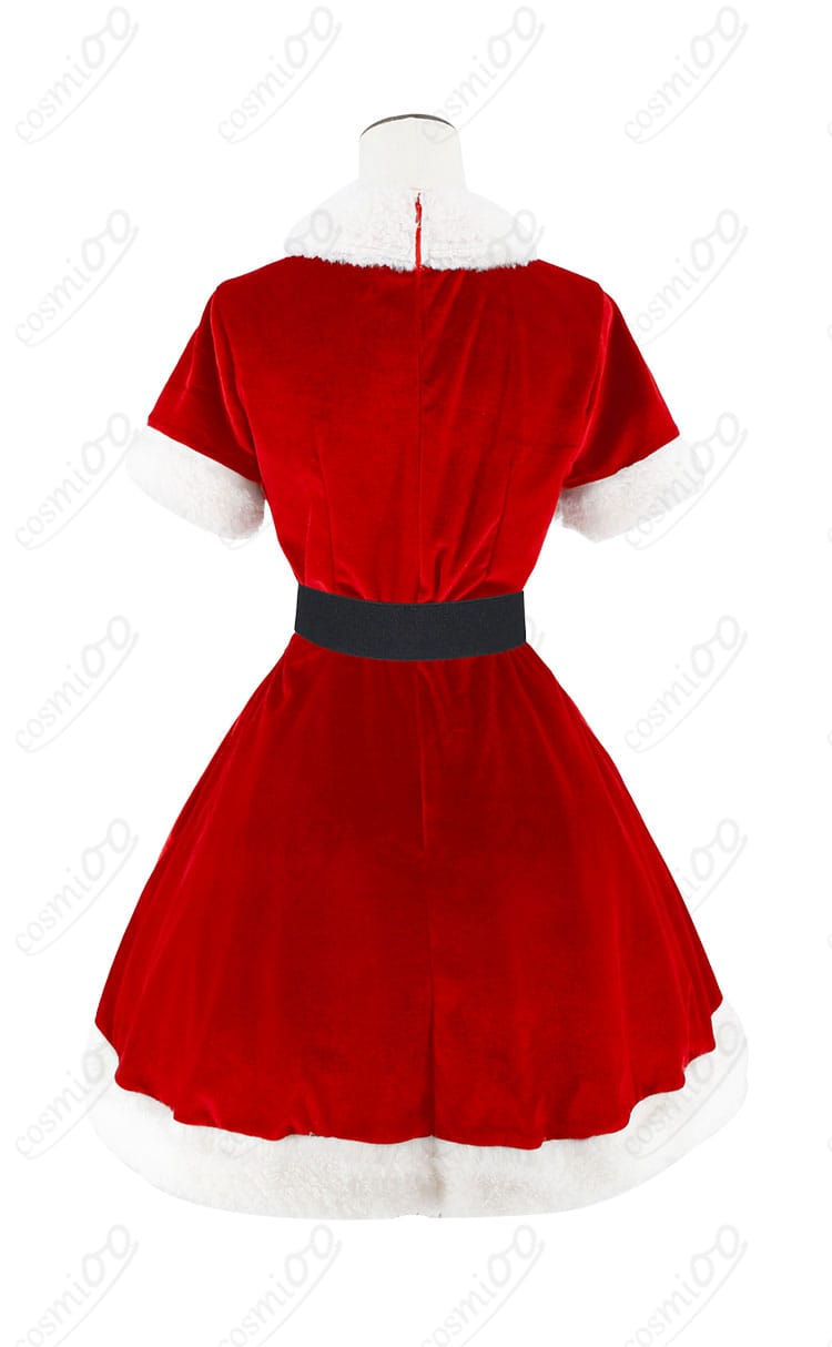 綾波レイ クリスマスコスプレ衣装|背面デザインと装飾ディテールをチェック