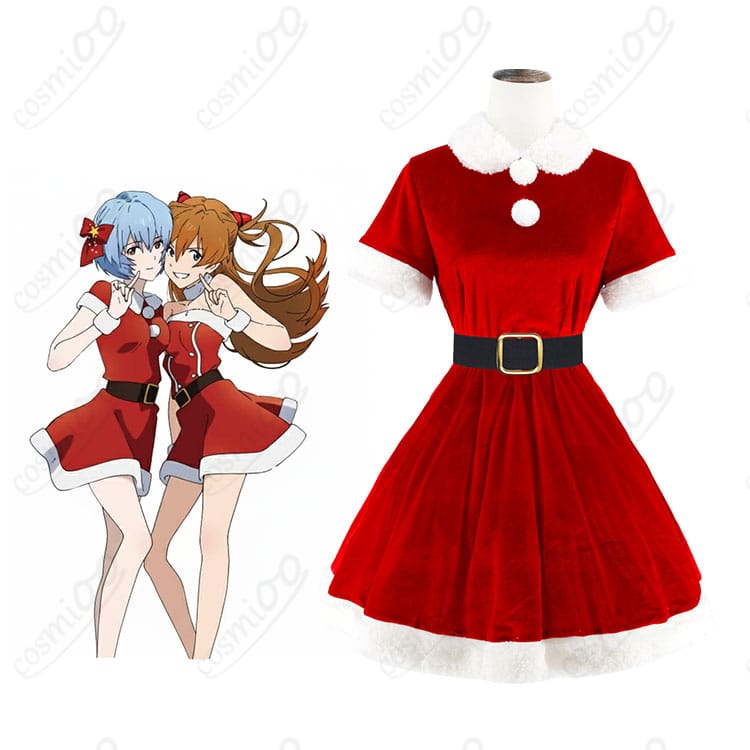 綾波レイ クリスマスコスプレ衣装|キャラクターと衣装の全体イメージ