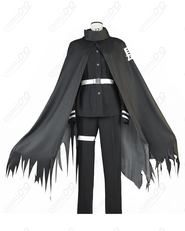 商品服装正面図|HUNDRED LINE 蒼月衛人 Ending006 白戦闘服 コスプレ衣装・高再現デザイン