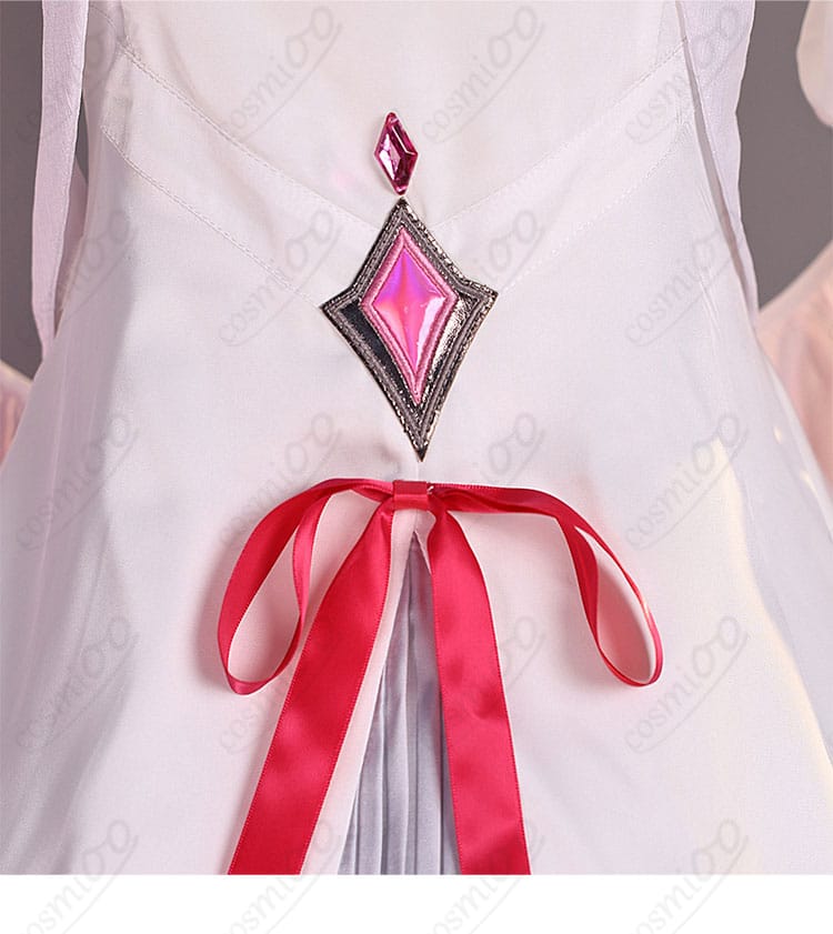 赤い系紐リボン装飾ディテール画像｜コロンビーナ フェス衣装 コスプレ 腰リボン