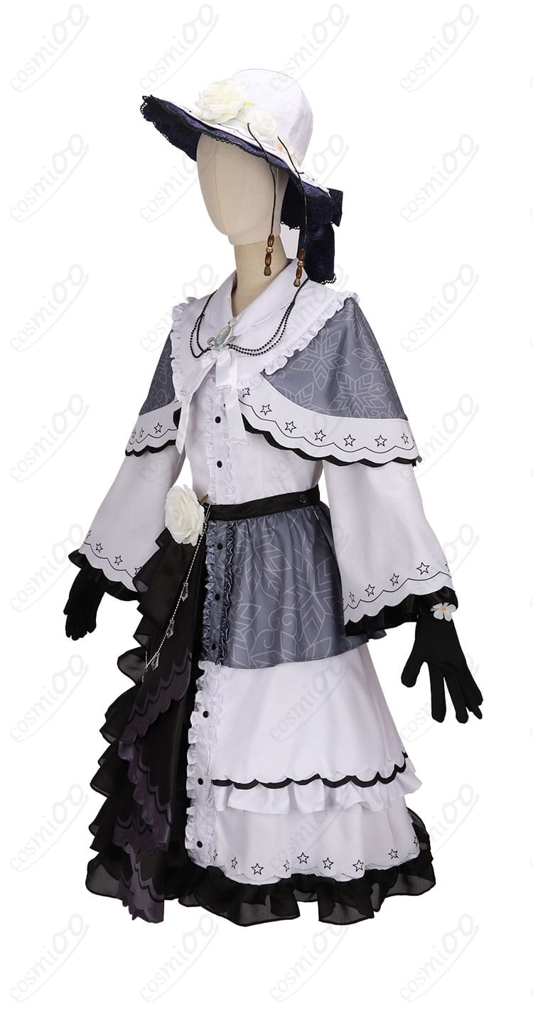 月代ユキ コスプレ衣装 左側面図|丁寧な仕立てをチェック