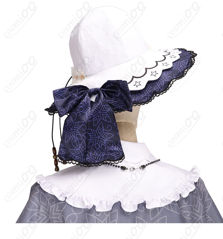 月代ユキ コスプレ衣装 背面&帽子装飾アップ|マントと帽子の再現度◎