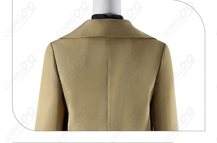 外套（コート）背面ディテール｜美シルエットのマチエール風コート